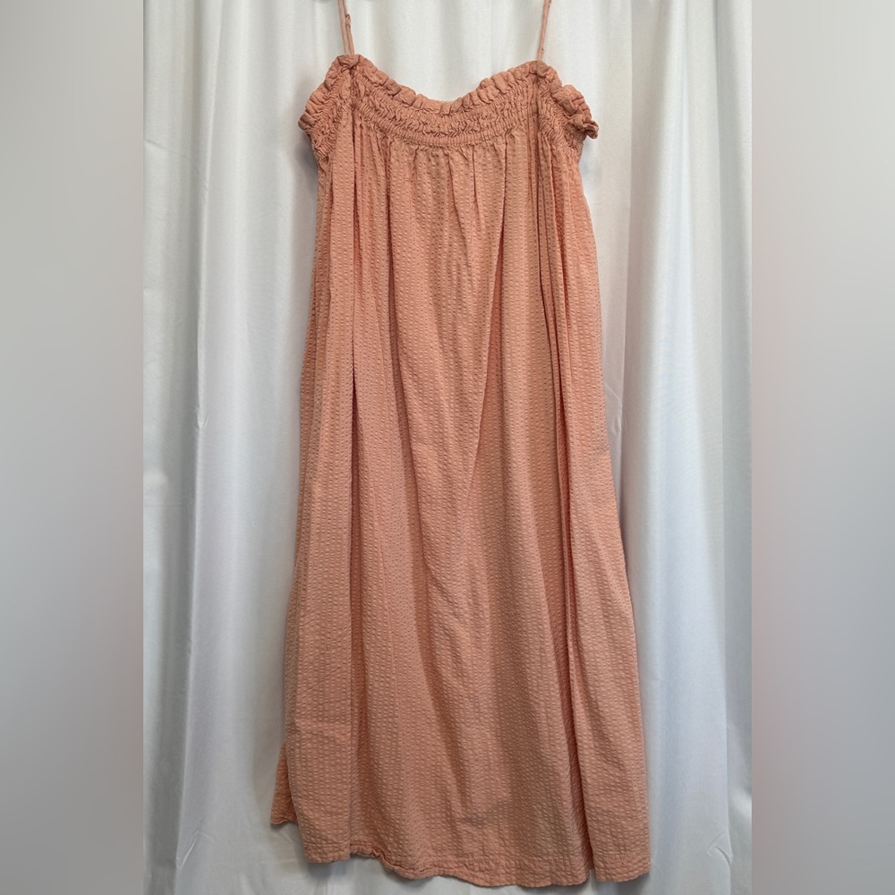 Ruffle Crepe Tank Dress